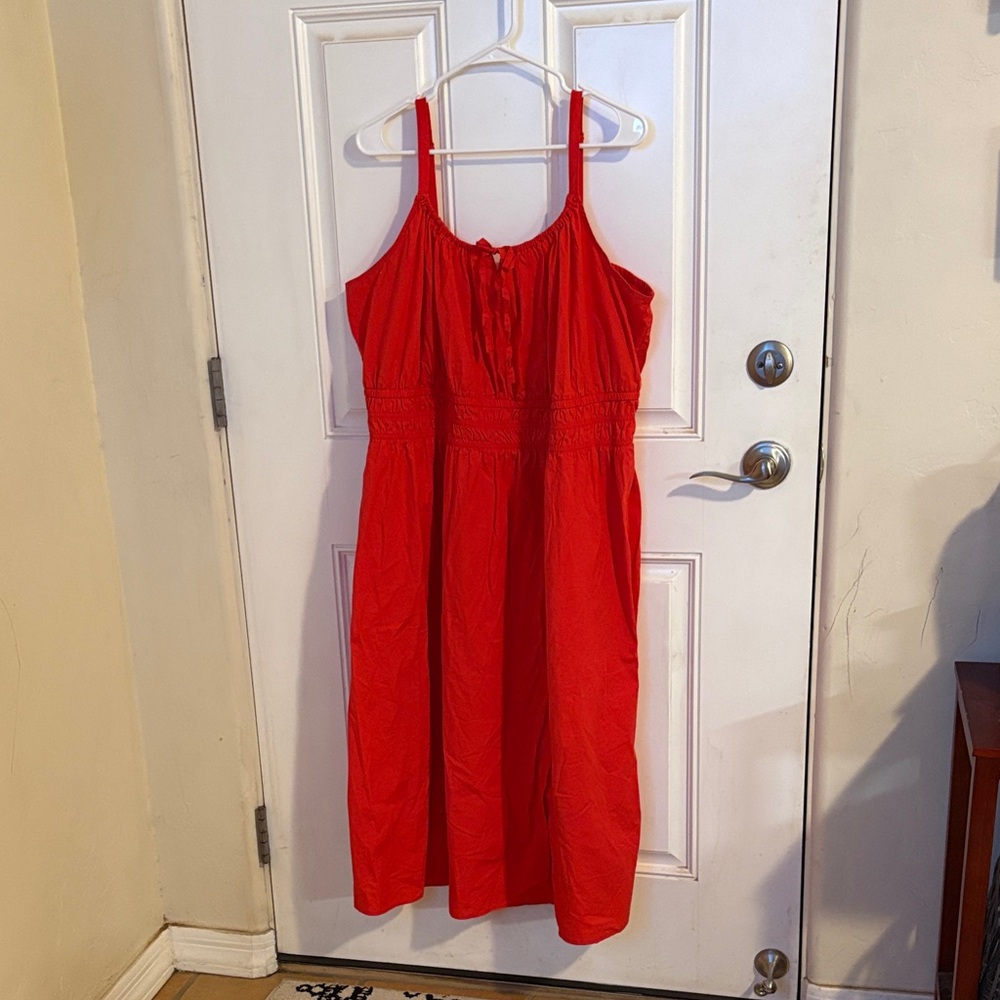 💕Lane Bryant Red Summer Midi Dress💕